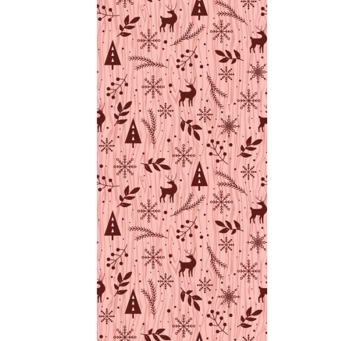 동물 벽지 순록 숲 장면 - TenStickers