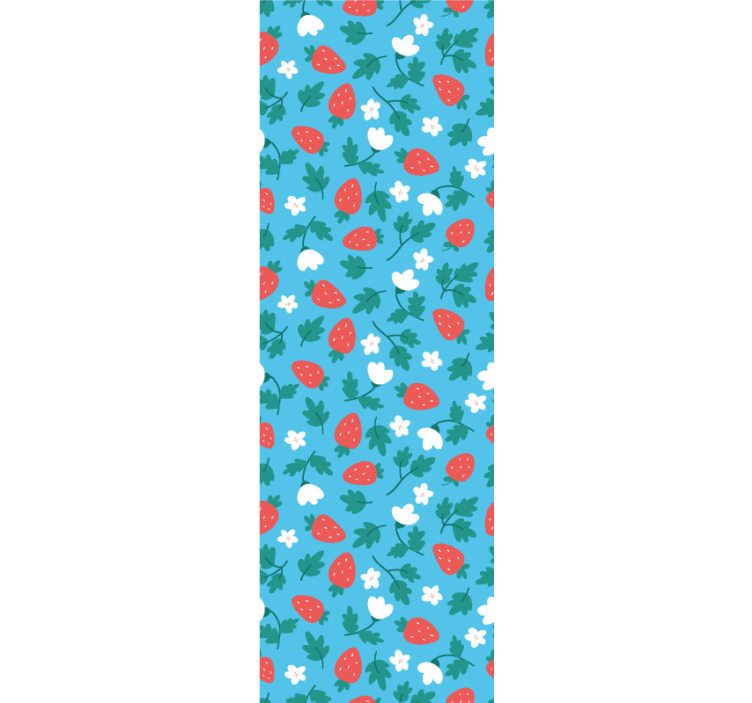 벽지 텍스처 자연 딸기 꽃 - TenStickers