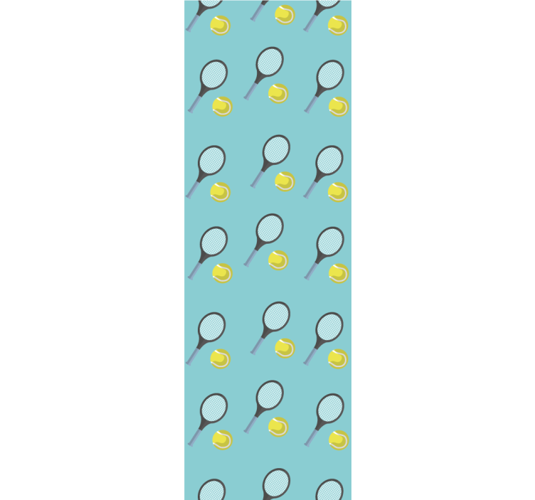 예술적 벽지 테니스 패턴 - TenStickers
