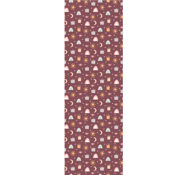 북유럽 벽지 천체 패턴 - TenStickers