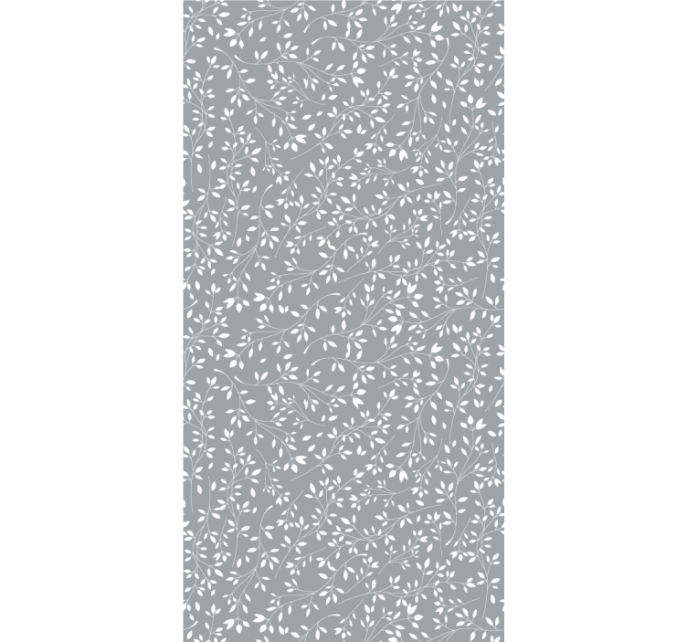 나뭇잎이 있는 벽지 잎이 많은 실루엣 - TenStickers