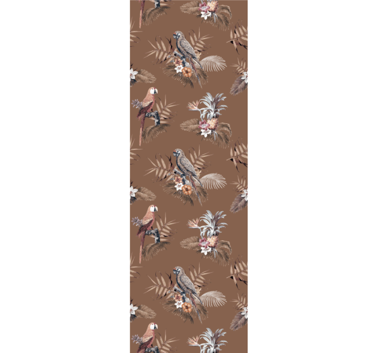 새가 있는 벽지 열대새 모티브 - TenStickers