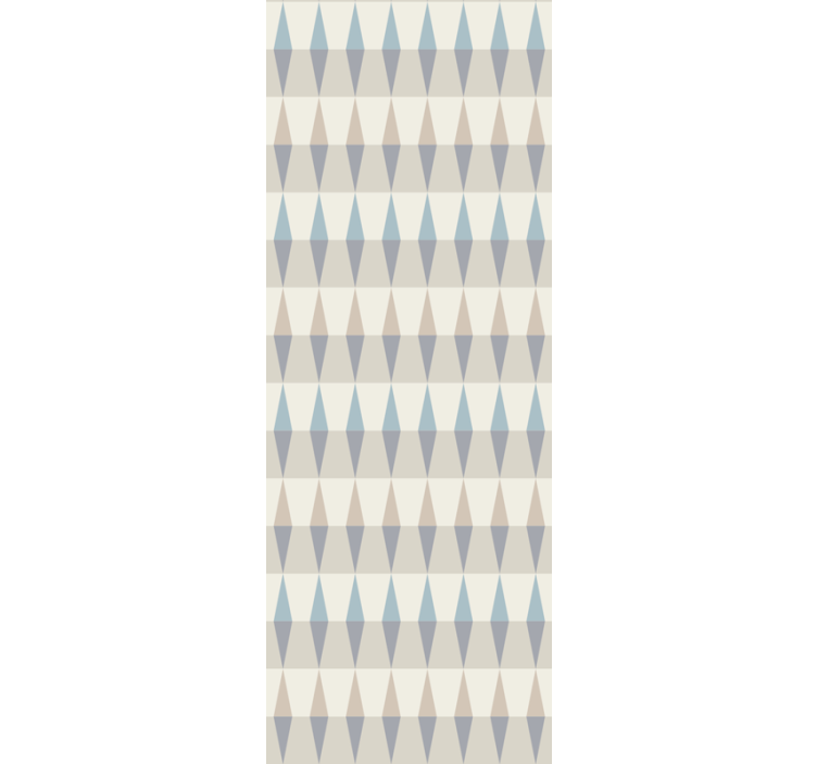 기하학적 벽지 스타일화된 다이아몬드 패턴 - TenStickers