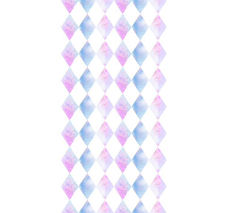 광장 벽지 기하학적 할리퀸 - TenStickers