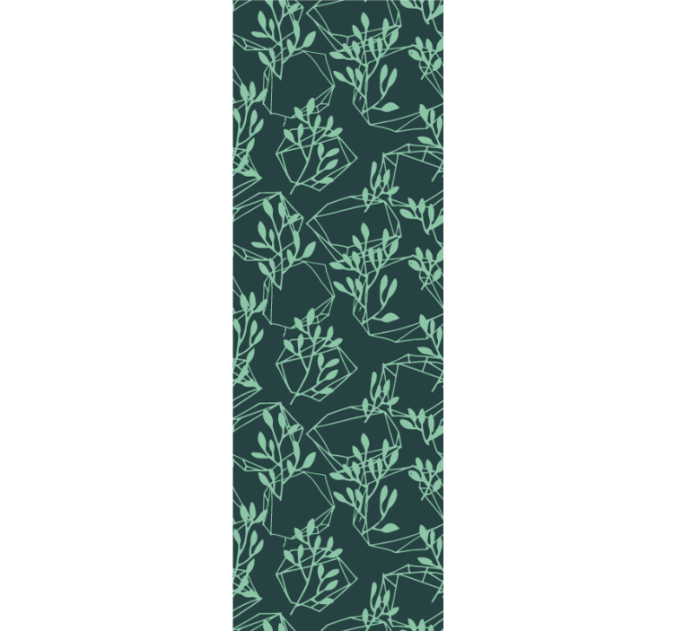 기하학적 벽지 기하학적 단풍 패턴 - TenStickers