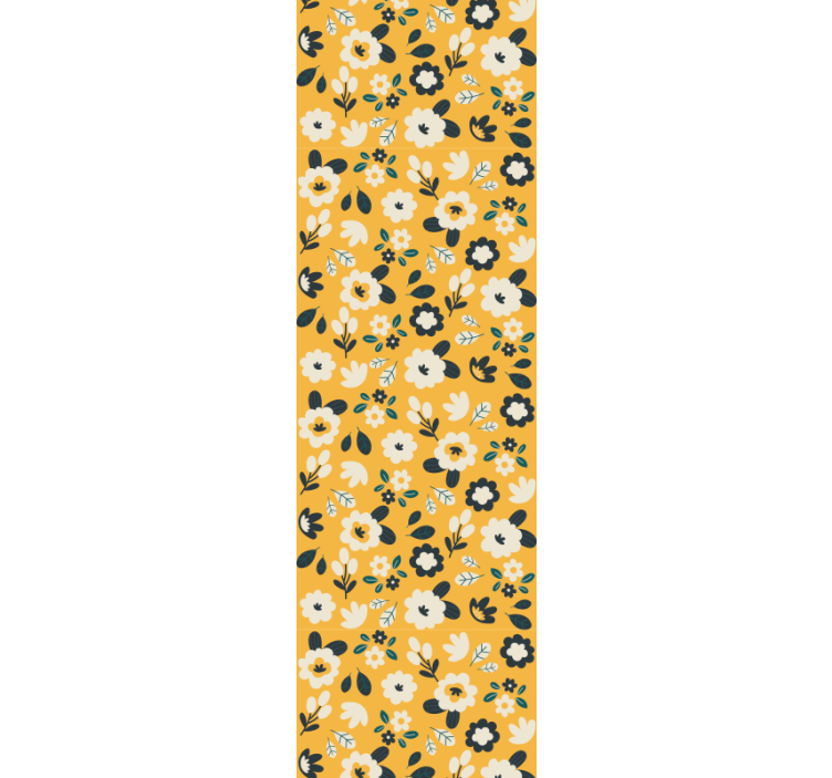 꽃이 있는 벽지 꽃무늬 침실 특징 - TenStickers