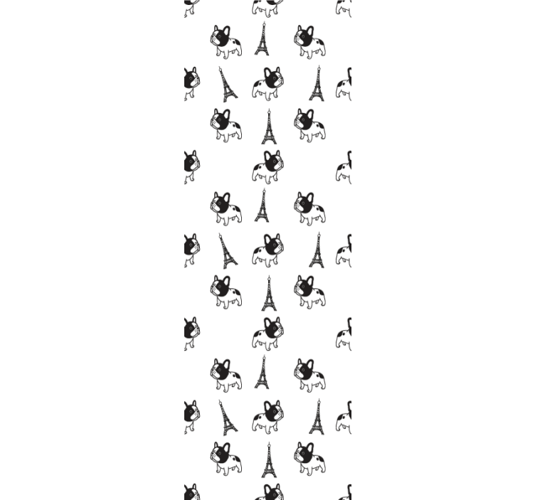 개가있는 벽지 파리의 멍청이들 - TenStickers