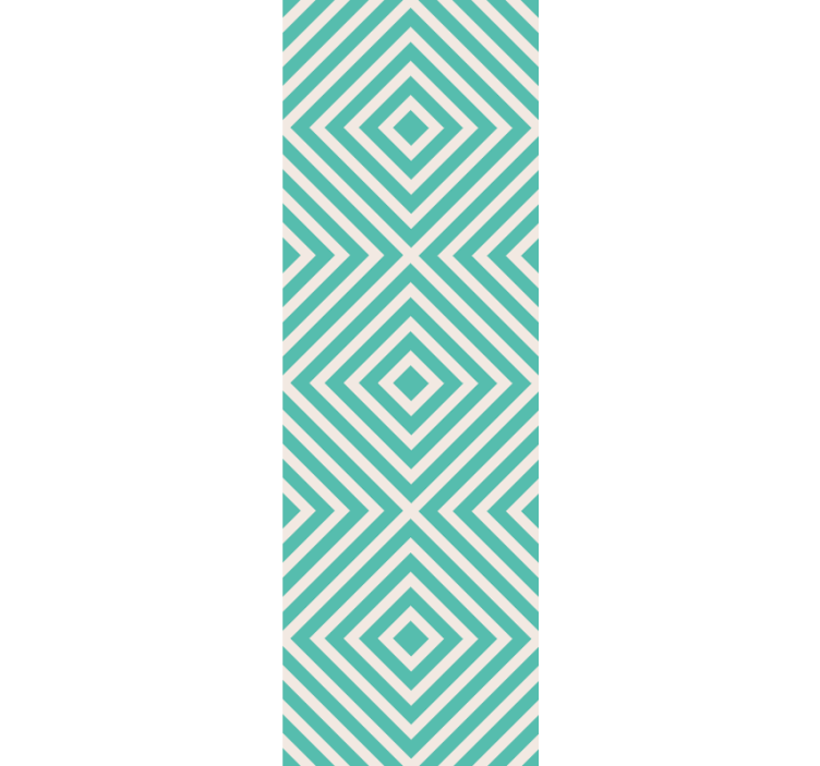 기하학적 벽지 반짝이는 다이아몬드 패턴 - TenStickers