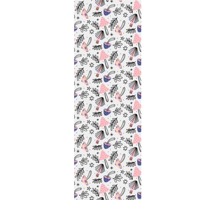 예술적 벽지 기발한 식물 모티브 - TenStickers