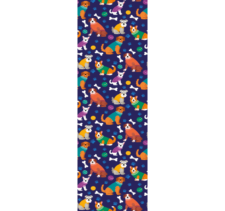 동물 벽지 장난기 많은 애완동물 패턴 - TenStickers