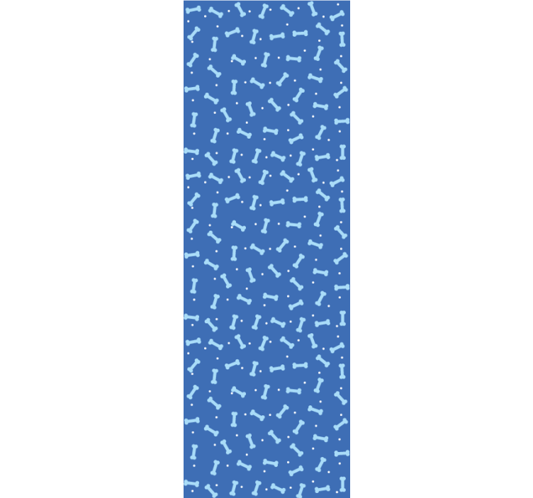 개가있는 벽지 기하학적 뼈 무늬 - TenStickers