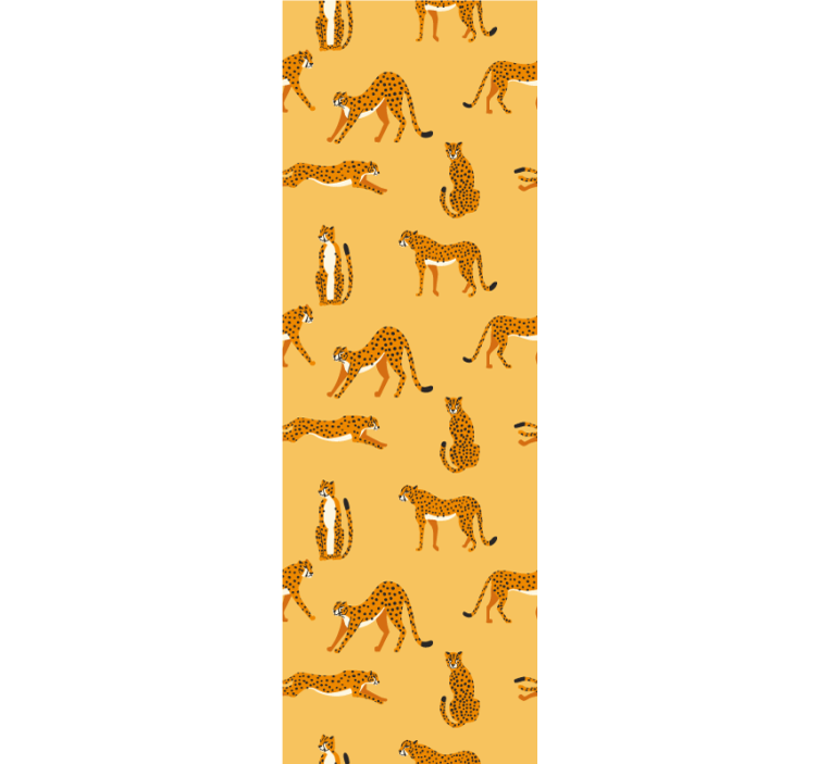 동물 벽지 장난기 많은 표범 - TenStickers