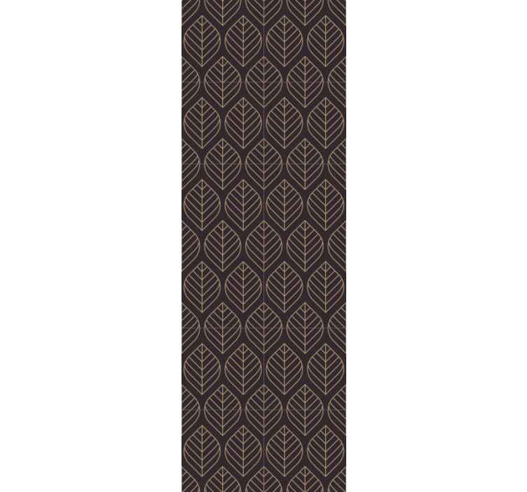 나뭇잎이 있는 벽지 나뭇잎 패턴의 우아함 - TenStickers