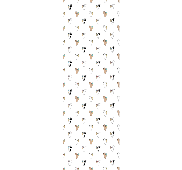 개가있는 벽지 송곳니 실루엣 - TenStickers