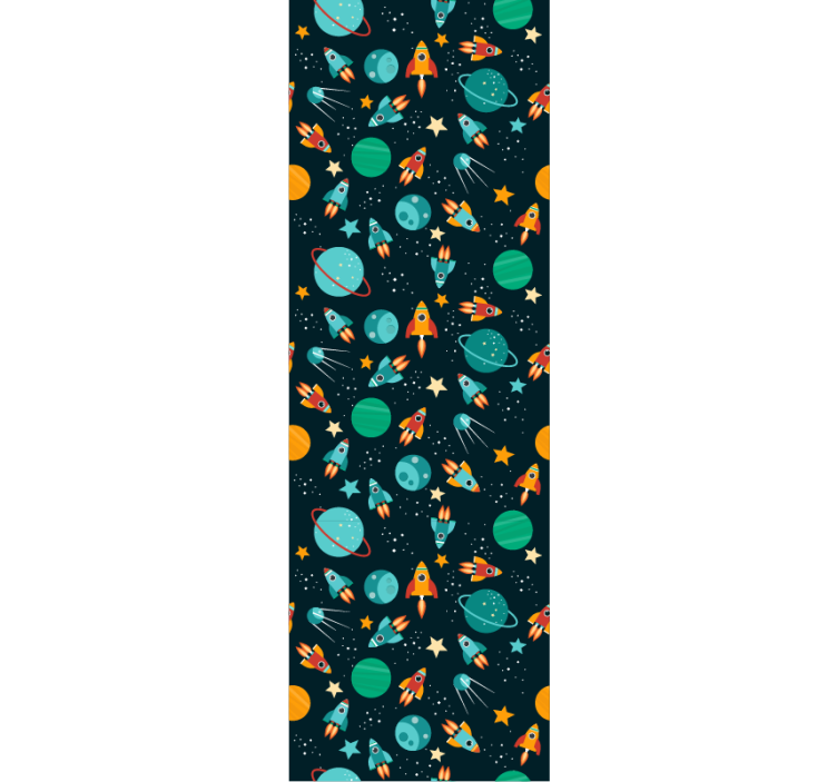 별이 있는 벽지 우주 탐사 장면 - TenStickers