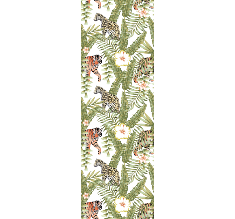 동물 벽지 열대 정글 동물군 - TenStickers