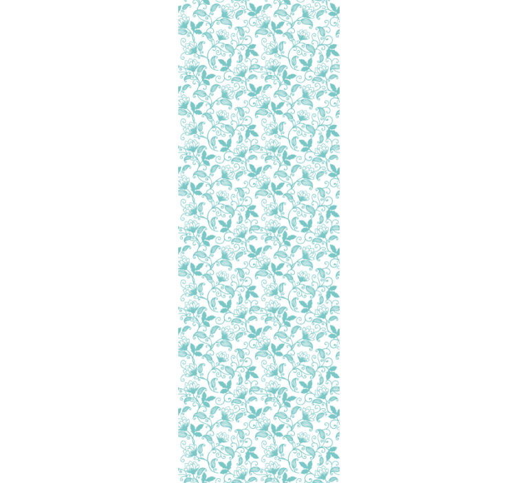 나뭇잎이 있는 벽지 화려한 장식 스크롤 - TenStickers