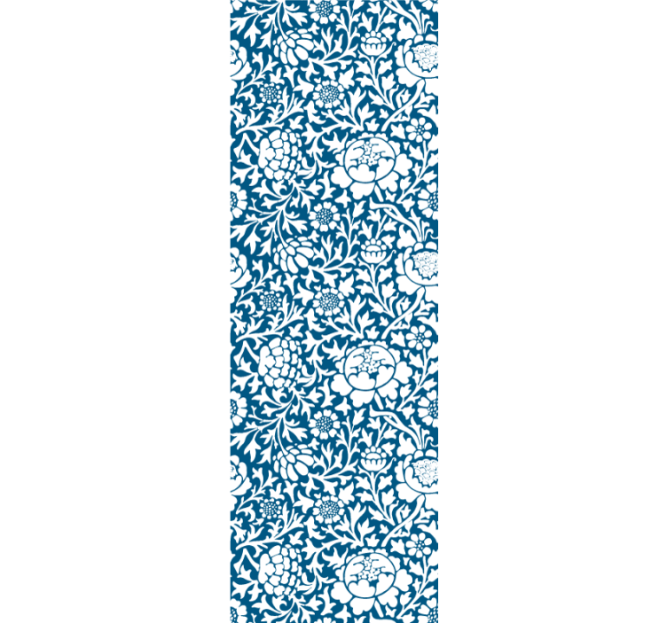 꽃 장식이 있는 벽지 꽃무늬의 우아함 모티브 - TenStickers