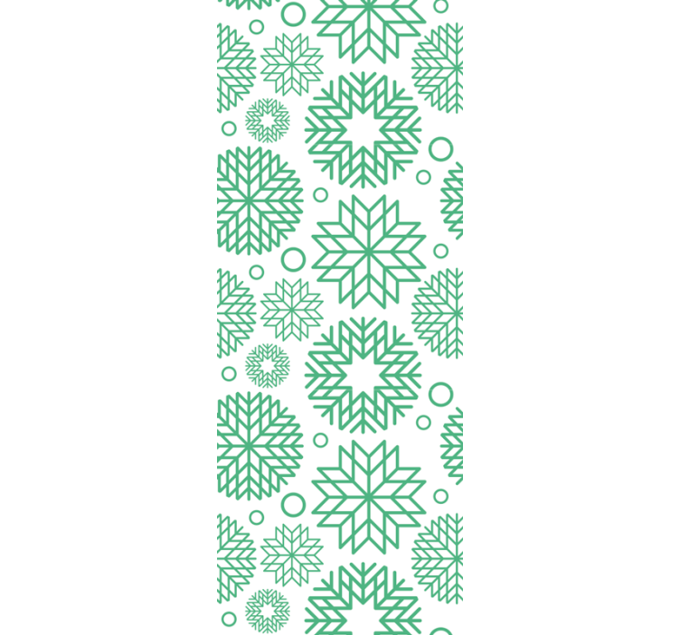 기하학적 벽지 기하학적 꽃 - TenStickers