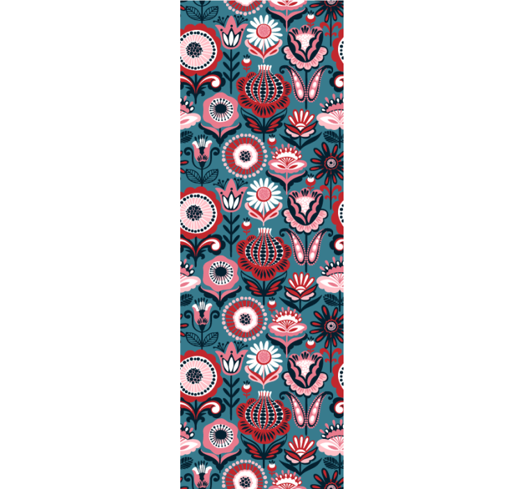 꽃 장식이 있는 벽지 장식용 꽃 - TenStickers