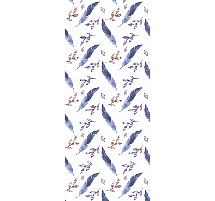 꽃이 있는 벽지 꽃무늬 대각선 패턴 - TenStickers