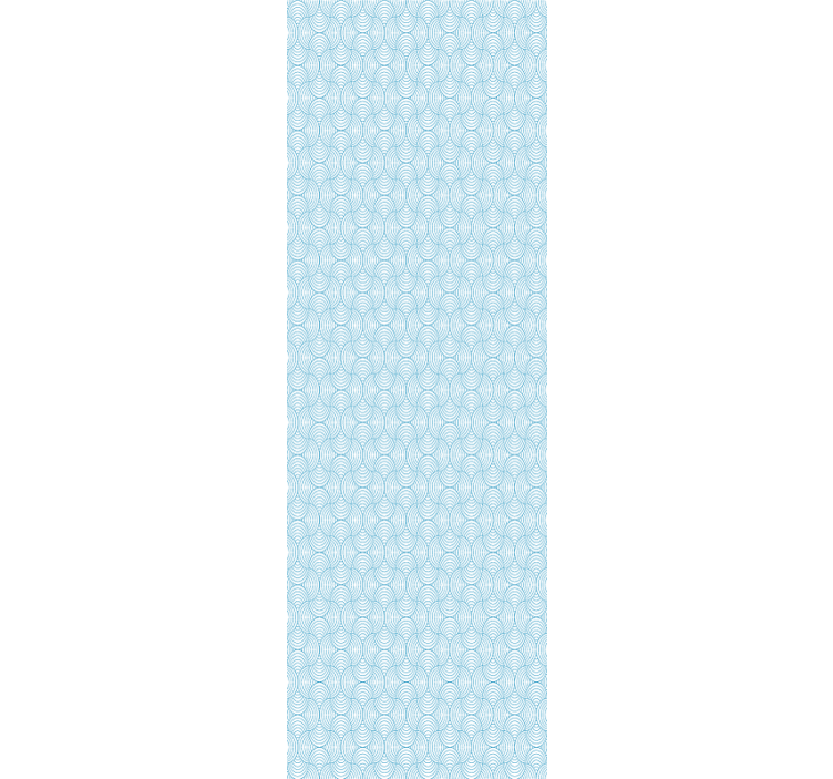 기하학적 벽지 파도 패턴 - TenStickers