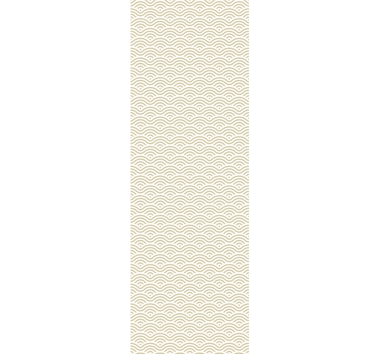 장식용 벽지 기하학적 웨이브 패턴 - TenStickers