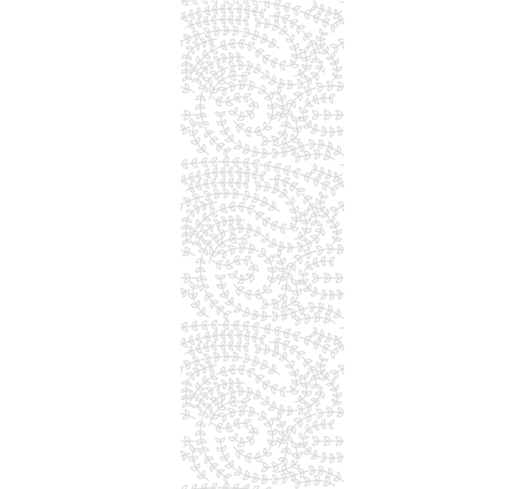 나뭇잎이 있는 벽지 정교한 선 패턴 - TenStickers