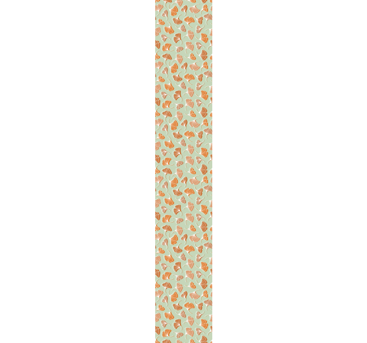 오렌지 은행나무 그늘 잎 배경 - TenStickers