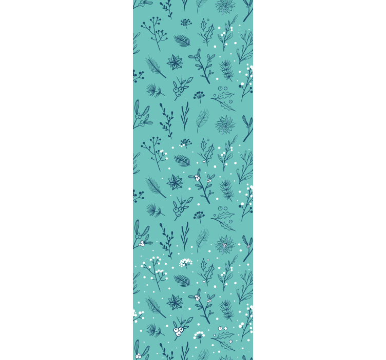 크리스마스 벽지 축제 식물 - TenStickers