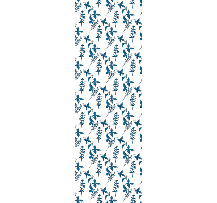 꽃이 있는 벽지 부드러운 식물 디자인 - TenStickers