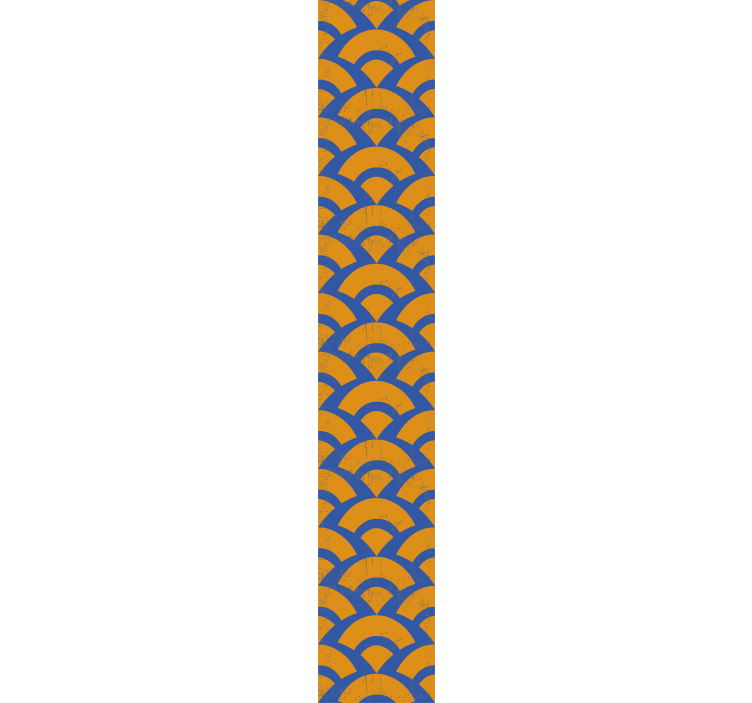 기하학적 벽지 기하학적 아치 패턴 - TenStickers