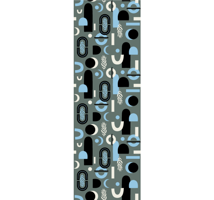 벽지 현대 기하학적 모양 콜라주 - TenStickers