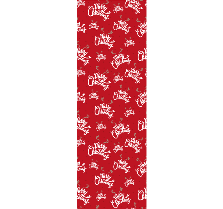 크리스마스 벽지 축제 스크립트 모티브 - TenStickers