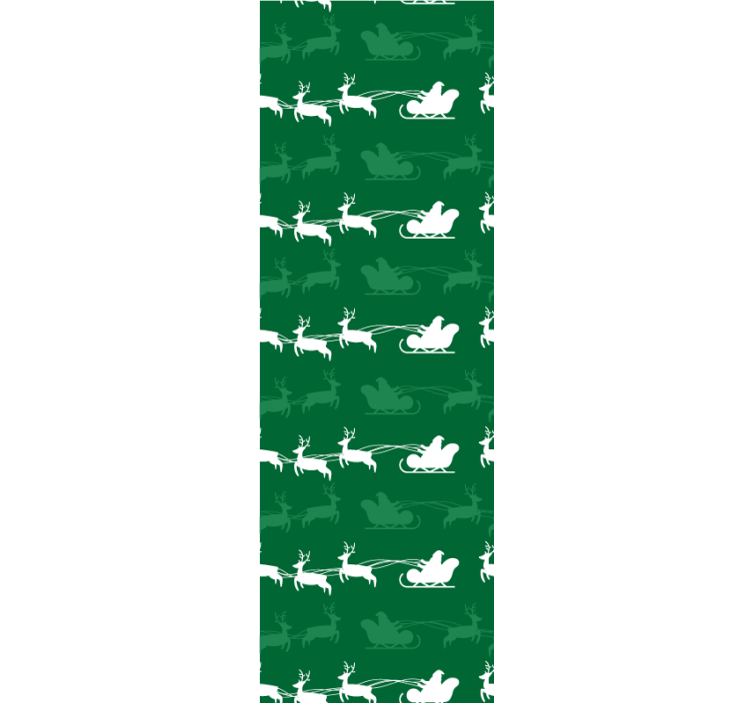 크리스마스 벽지 휴일 썰매 모티브 - TenStickers