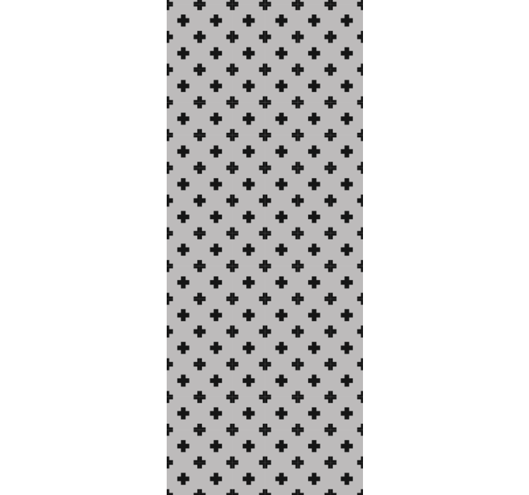 기하학적 벽지 크로스 패턴 - TenStickers