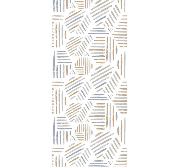 기하학적 벽지 추상 선형 패턴 - TenStickers