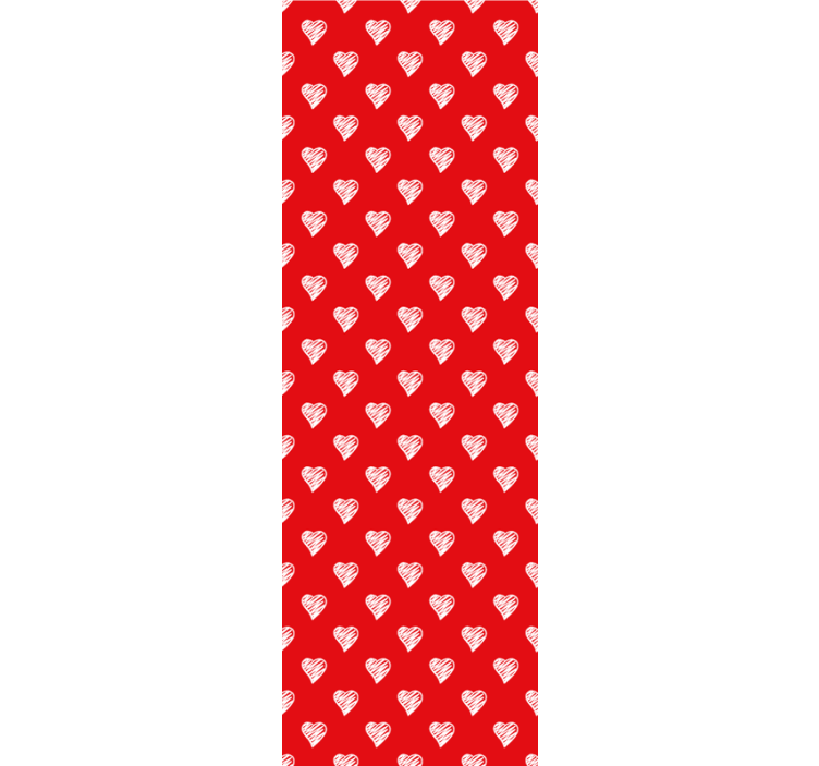 장식용 벽지 하트 패턴 디자인 - TenStickers