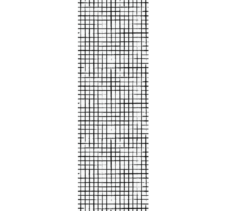 기하학적 벽지 그리드 패턴 - TenStickers