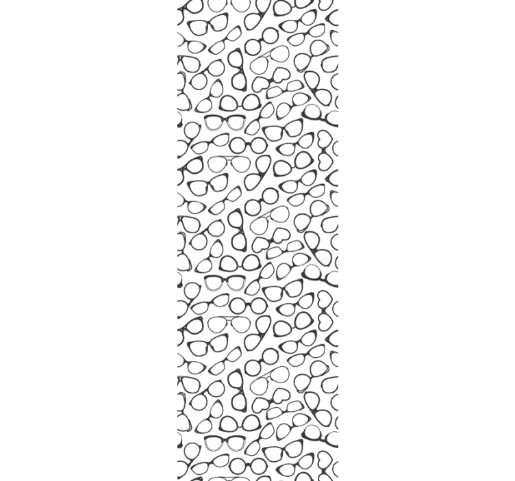 기하학적 벽지 안경 패턴 - TenStickers