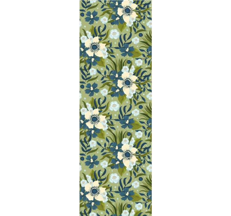 꽃이 있는 벽지 꽃의 평온함 - TenStickers