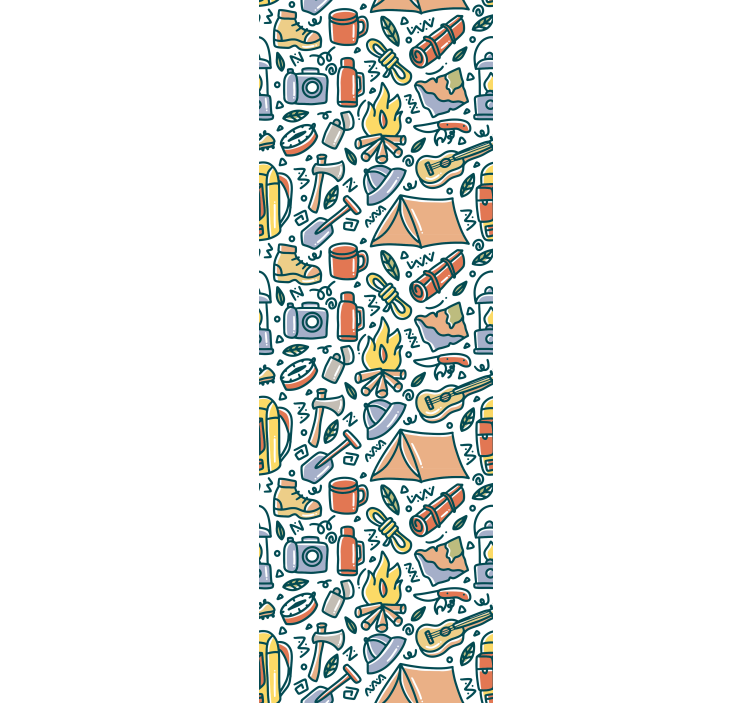 벽지 텍스처 자연 캠핑 필수품 - TenStickers