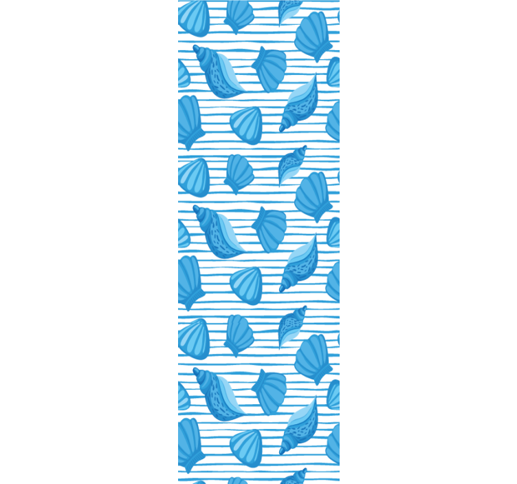 벽지 텍스처 자연 조개 패턴 - TenStickers