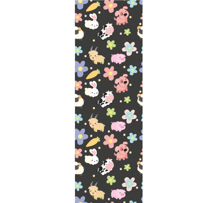 동물 벽지 동물 패턴의 재미 - TenStickers