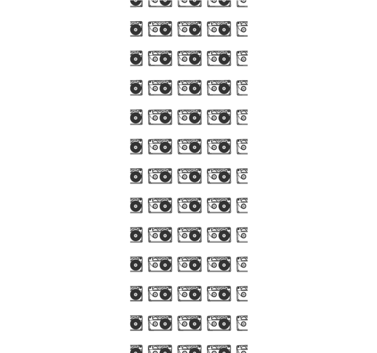 장식용 벽지 복고풍 오디오 패턴 - TenStickers