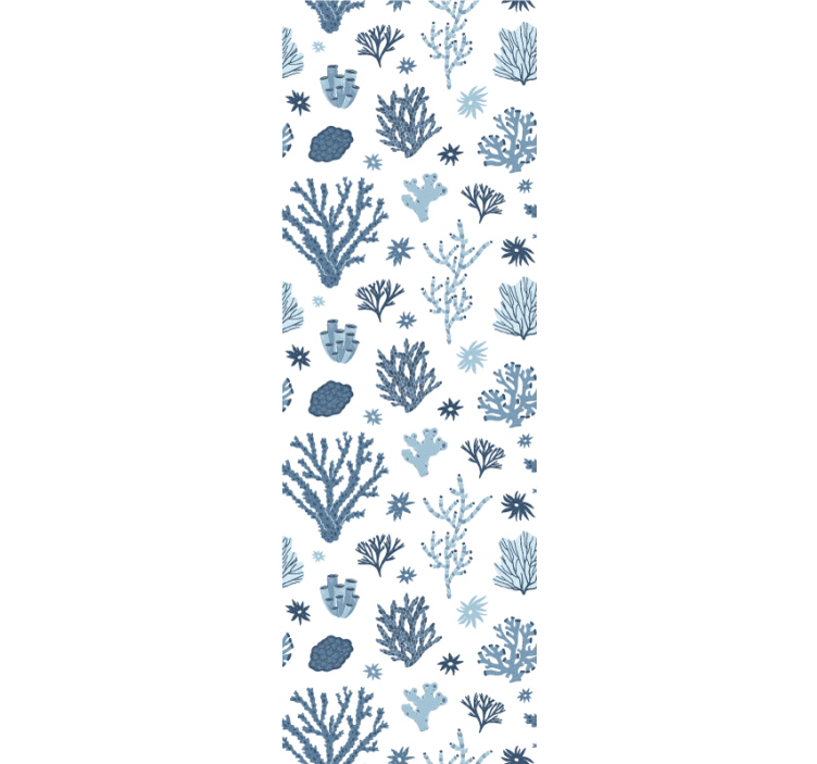 벽지 텍스처 자연 해양 식물 패턴 - TenStickers