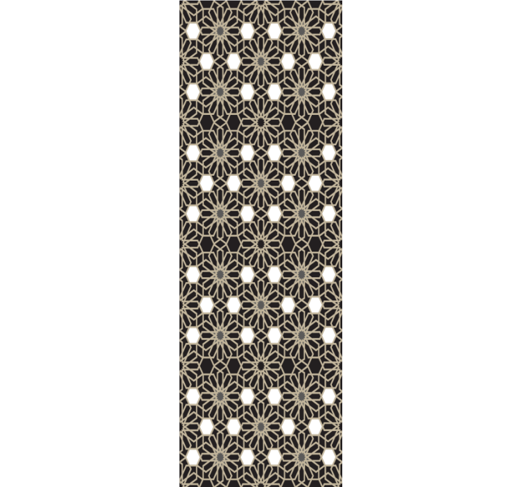 벽지 텍스처 타일 기하학적 꽃 테마 - TenStickers