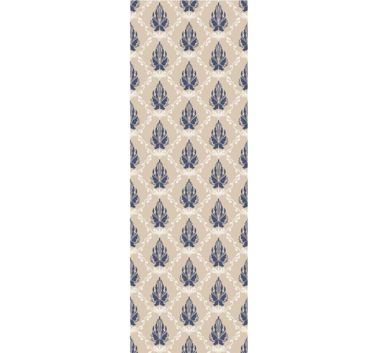 벽지 텍스처 바로코 잎사귀 꽃무늬 - TenStickers