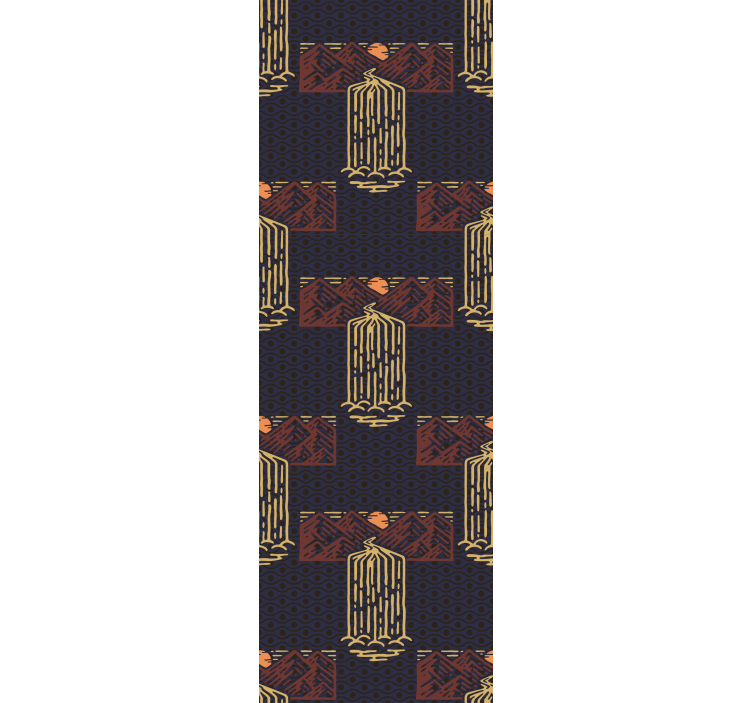 다른 빈티지 배경 화면 레트로 폭포 풍경 - TenStickers