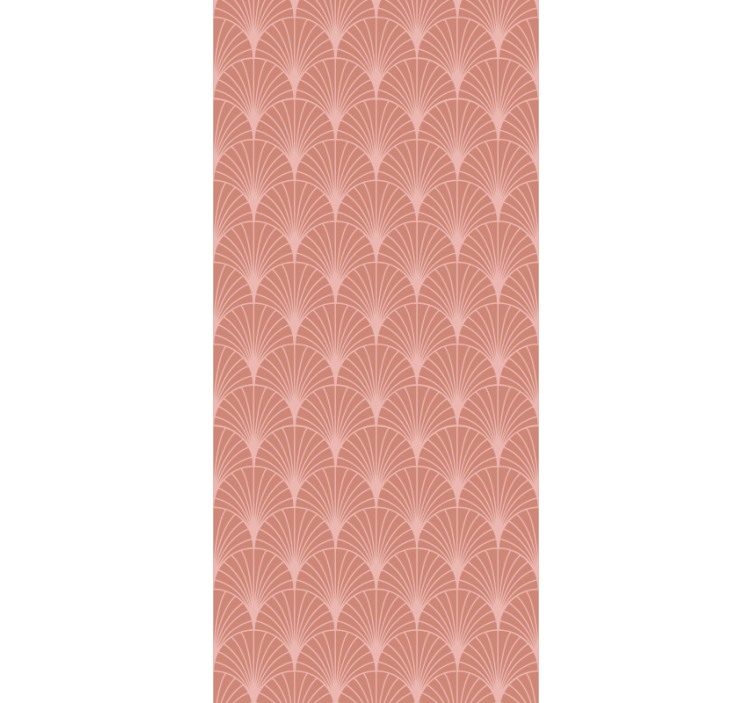 예술적 벽지 우아한 팬 모양 - TenStickers